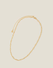 14ct Gold-Plated Diamond Cut-Out Chain, , large