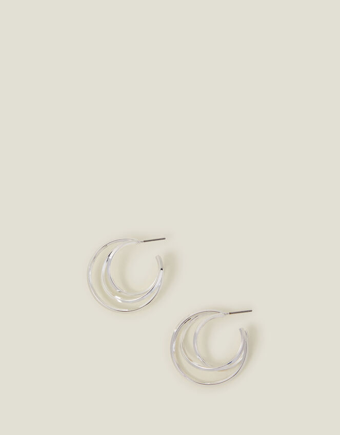 Layered Hoop Earrings, , large