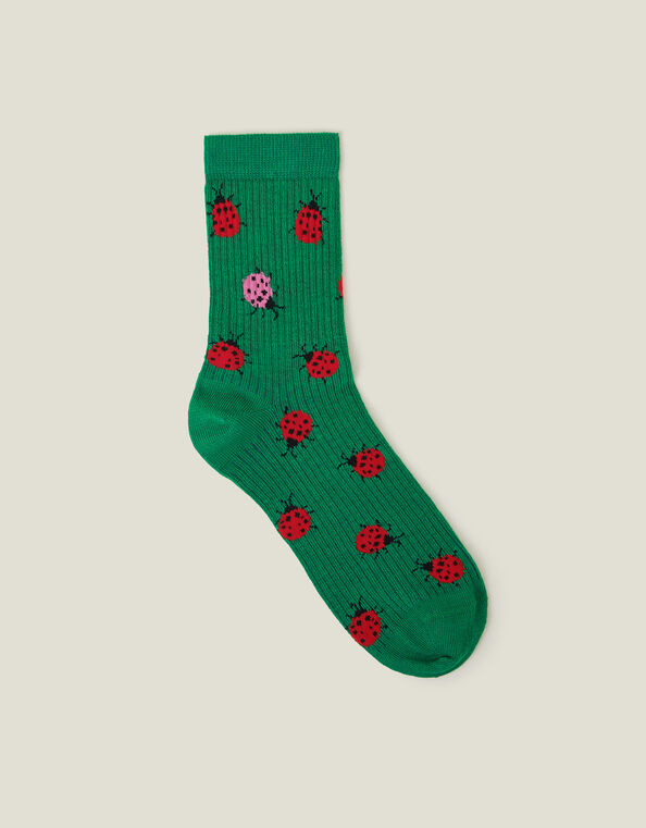 Ladybird Printed Socks, , large