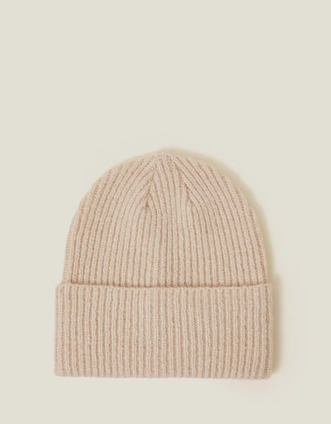 Soho Knit Beanie Hat, Natural (NATURAL), large