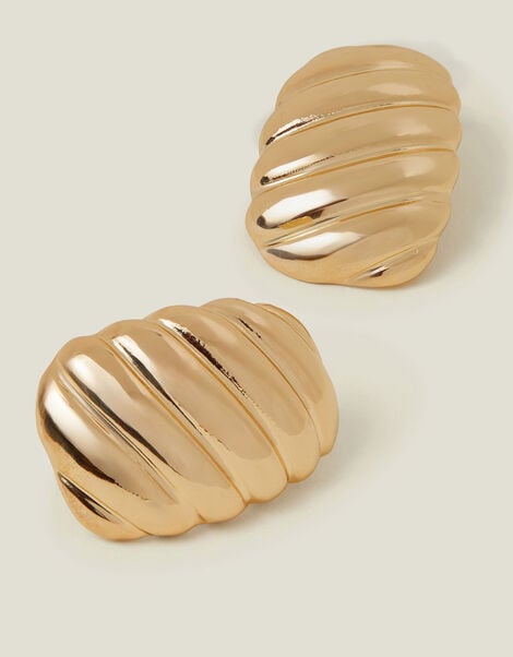 Chunky Croissant Stud Earrings, , large