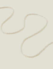 Sterling Silver-Plated Chain Necklace, , large