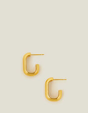 14ct Gold-Plated Chunky Hoop Earrings, , large