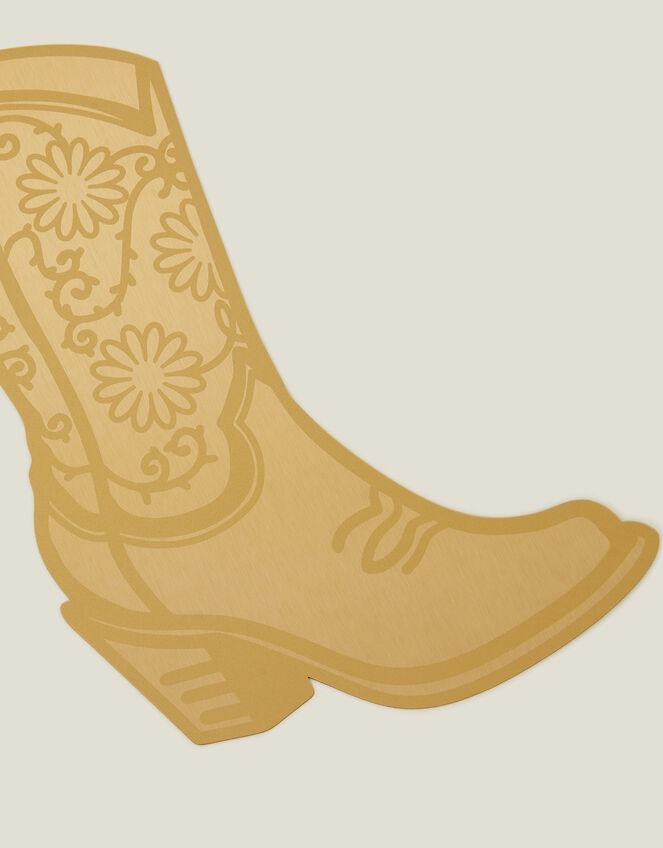 Brass Cowboy Boot Bookmark, , large