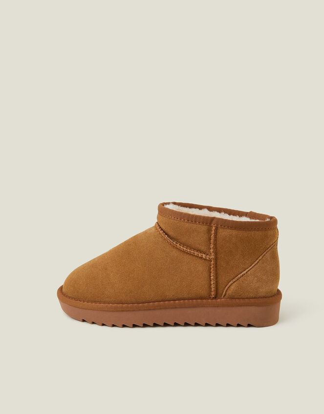 Mini Suede Boots, Tan (TAN), large