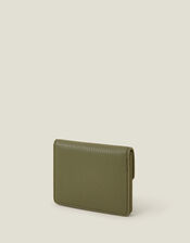 Push Lock Card Holder, Green (KHAKI), large