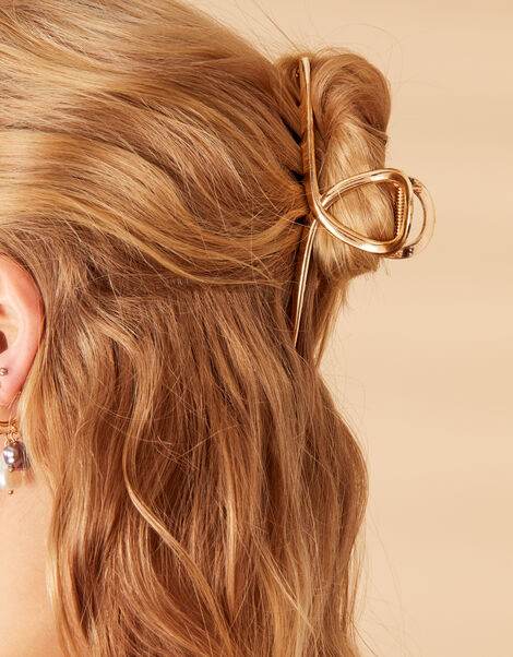 Accessorize London Women'S Khaki Set of 2 Marble Snap hair Clips