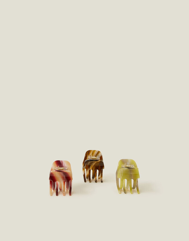 3-Pack Small Resin Claw Clips, , large