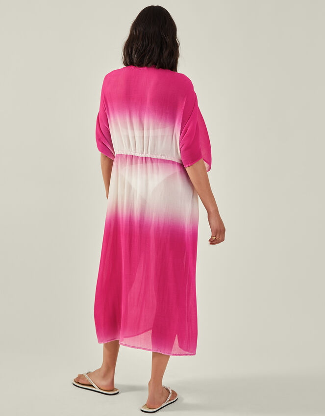 Maxi Pleated Kaftan, Pink (PINK), large