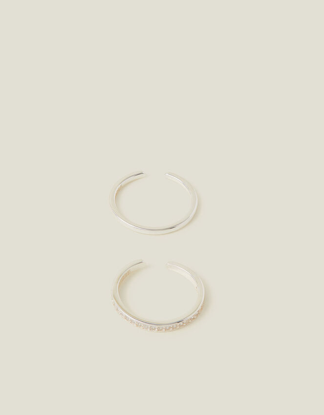 2-Pack Sterling Silver Toe Rings, , large