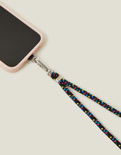 Woven Phone Strap, DARKS MULTI, large