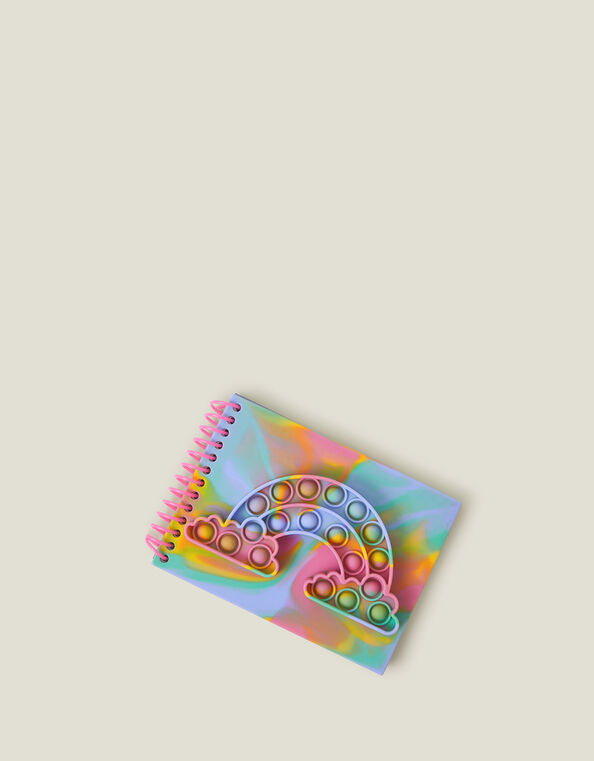 Girls Rainbow Push Popper Notebook, , large