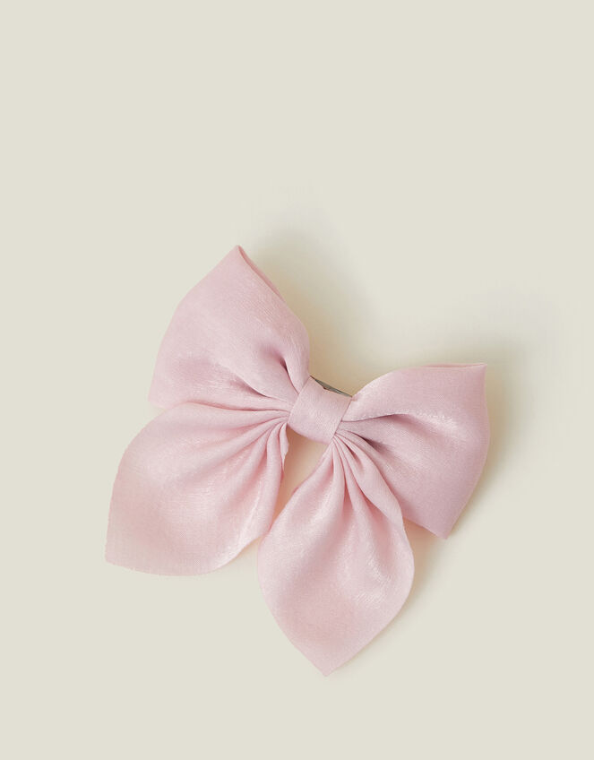 Girls Bow Barette Clip, , large