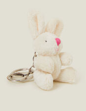 Fluffy Bunny Bag Charm, , large