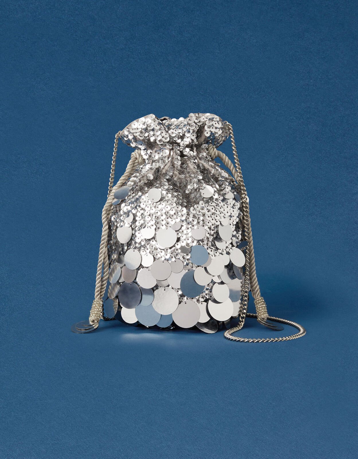 Disco Sequin Drawstring Bag