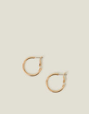 Small Simple Hoops, Gold (GOLD), large