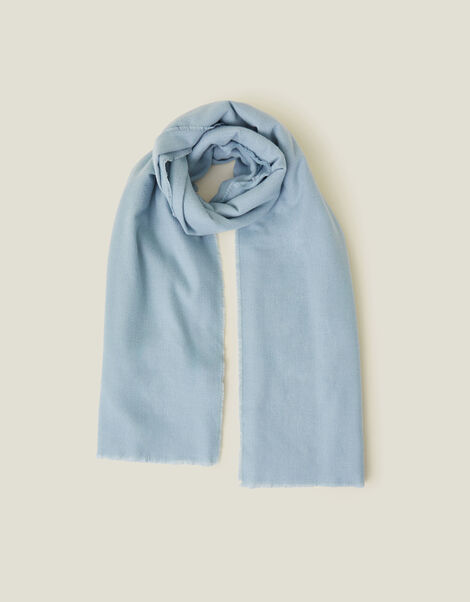 Super Soft Blanket Scarf, Blue (BLUE), large