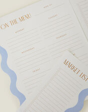 Designworks Ink On The Menu Meal Planner, Blue (BLUE), large