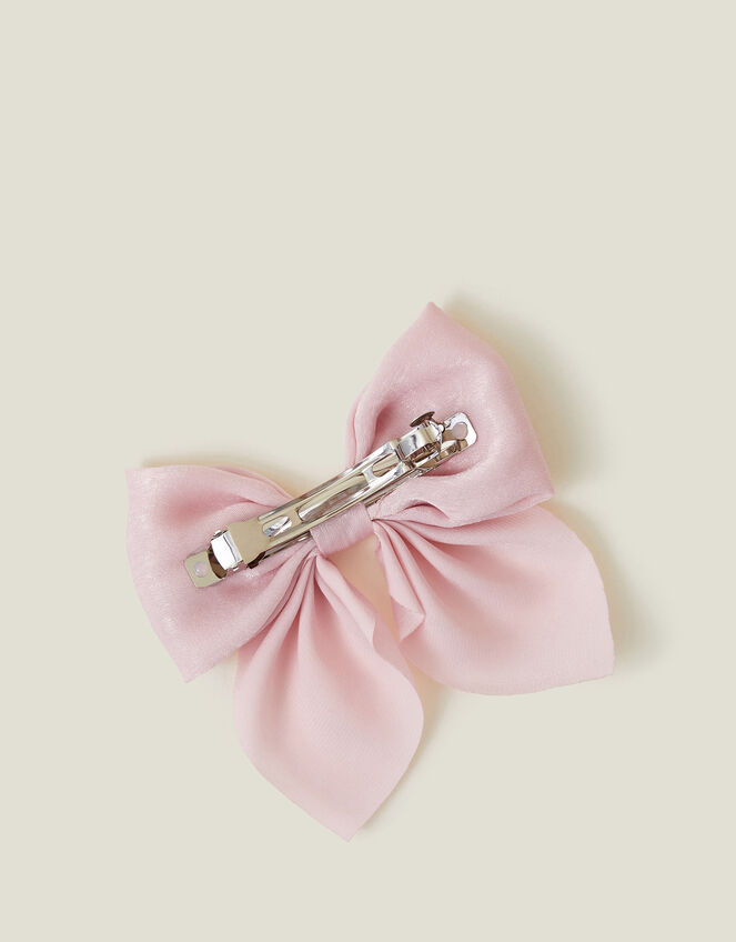 Girls Bow Barette Clip, , large