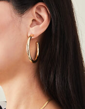 Large Chunky Hoops, Gold (GOLD), large