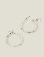 Small Simple Hoops, Silver (SILVER), large