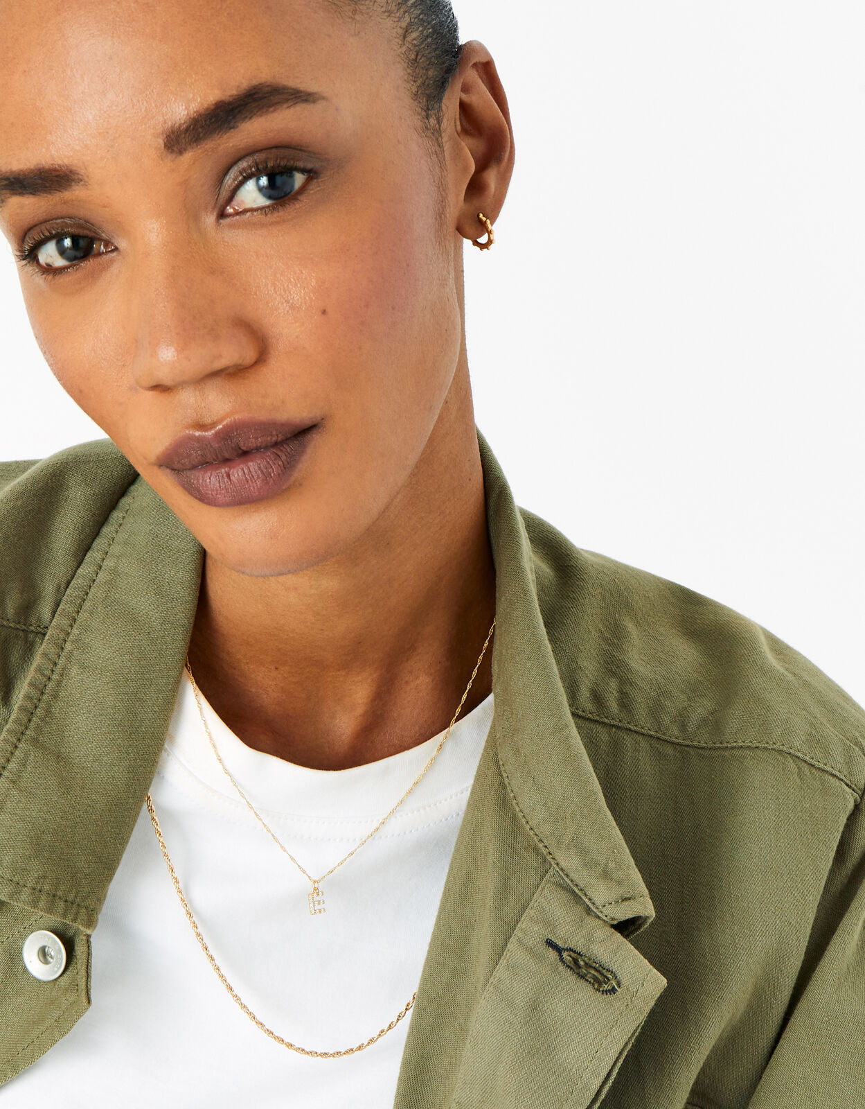 Buy Accessorize London Women's Crystal K Initial Necklace Multi online