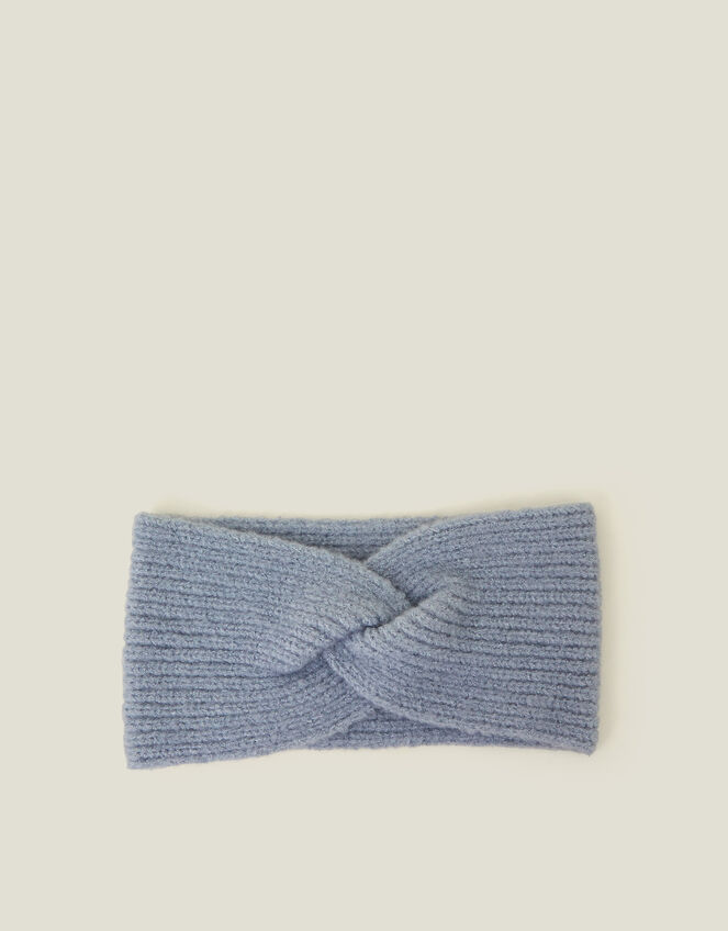 Soft Knit Bando Headband, Blue (BLUE), large