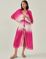 Maxi Pleated Kaftan, Pink (PINK), large