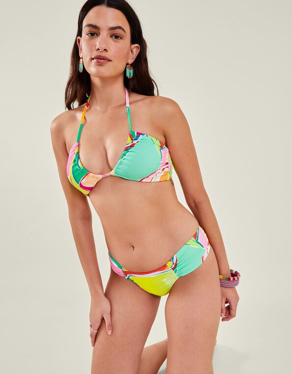 Abstract Print Bikini Top, Multi (BRIGHTS MULTI), large