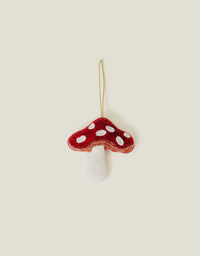 Embellished Mushroom Hanging Decoration, , large