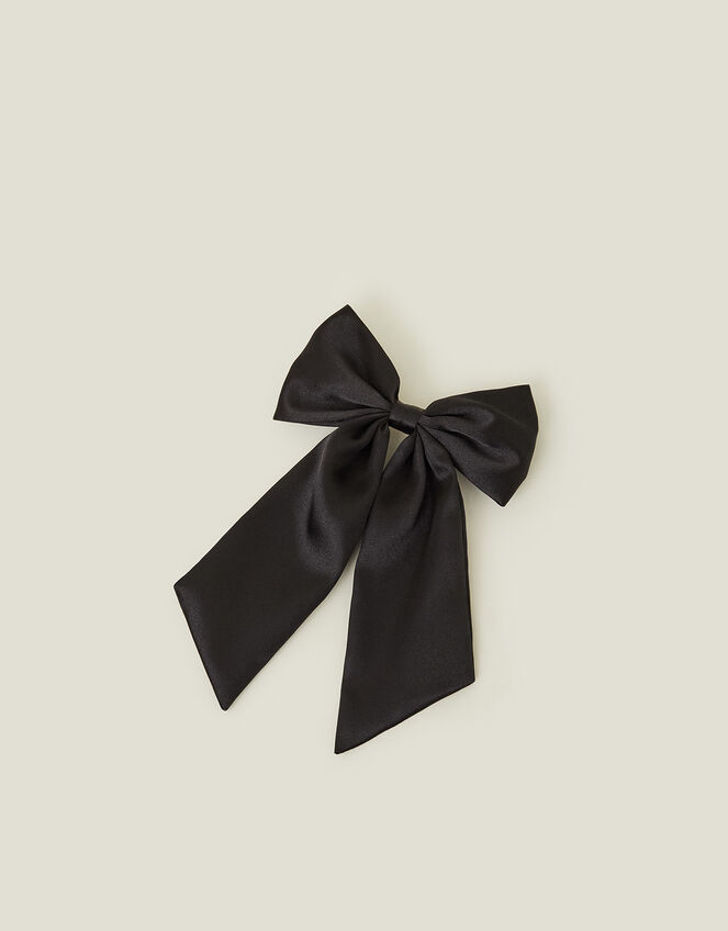 Satin Hair Bow, , large