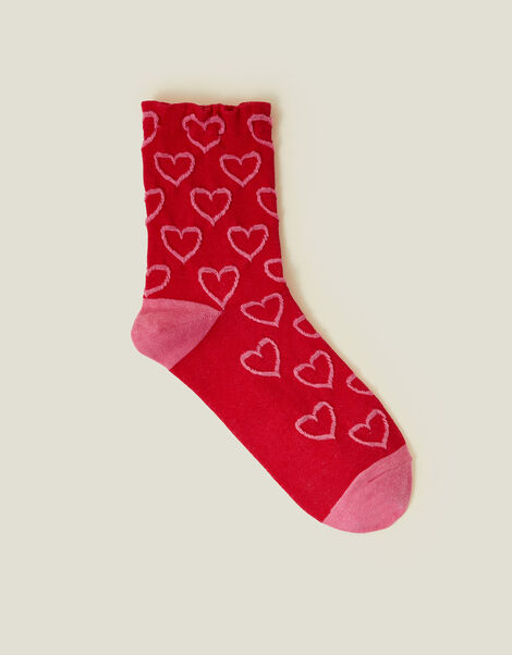 All-Over Heart Socks, , large