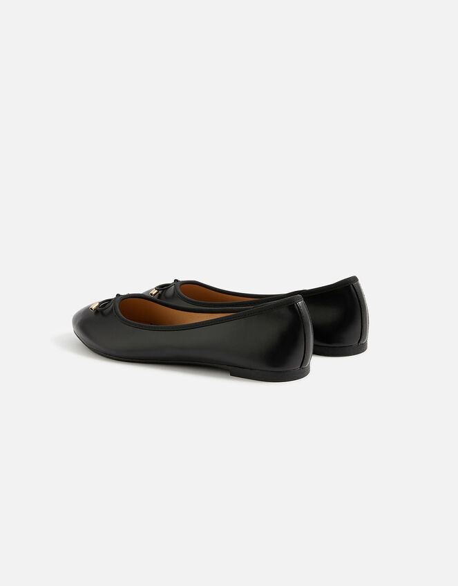 Plain Ballerina Flats, Black (BLACK), large