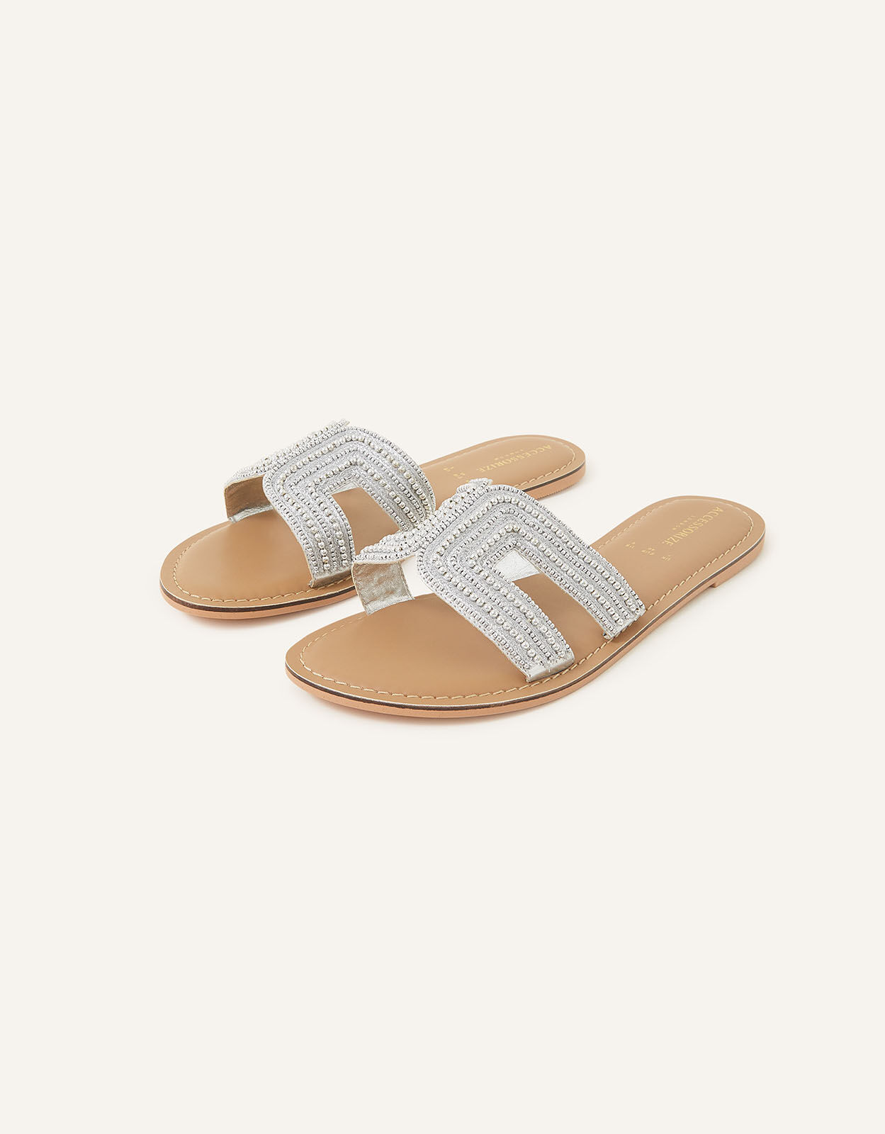 silver flip flop sandals