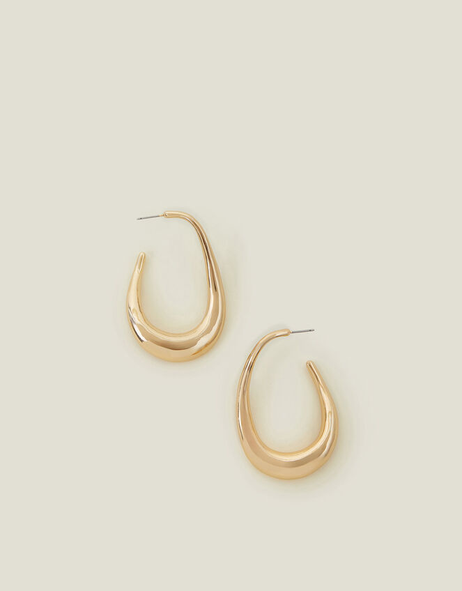 Chunky Hoop Drop Earrings, , large