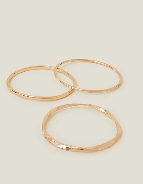 Twist Bangles Set of Three, , large