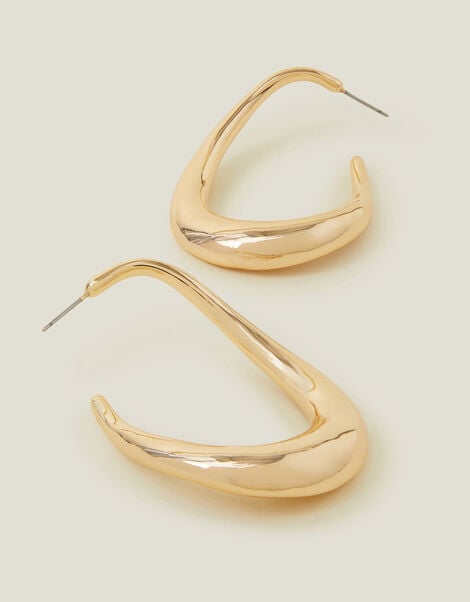 Chunky Hoop Drop Earrings, , large