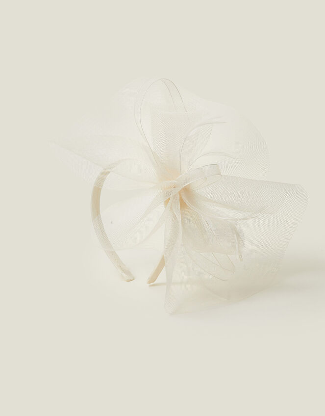 Mia Mini Crin Fascinator, Ivory (IVORY), large