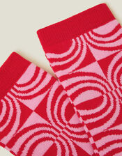 Geometric Swirl Socks, , large