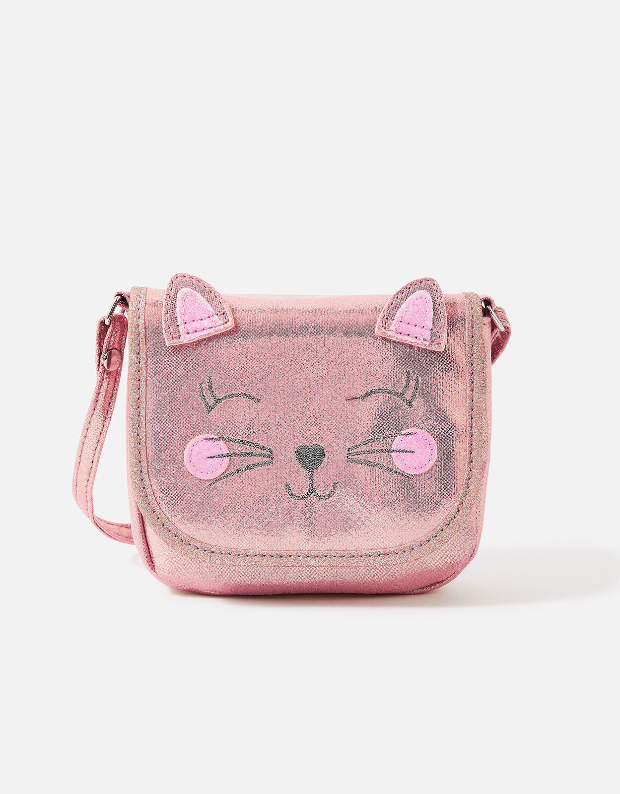 Neon Pink Cat Pocket Purse