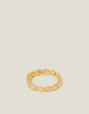 14ct Gold-Plated Flower Ring, Gold (GOLD), large