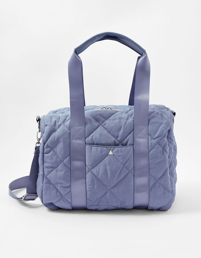 Becca Quilted Gym Bag Blue | Shoulder bags | Accessorize Global