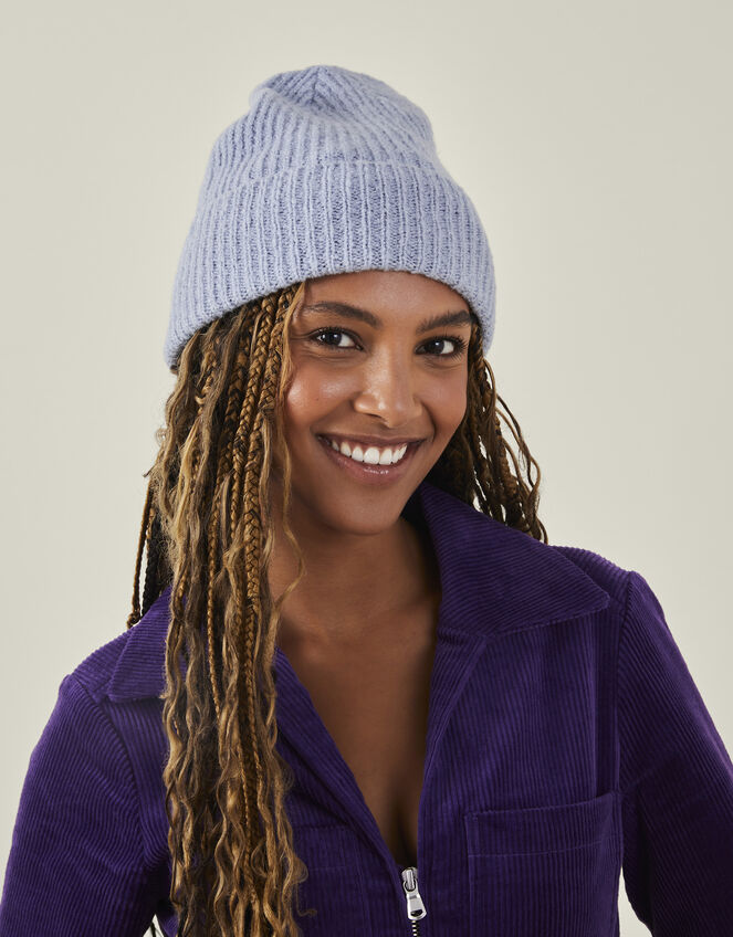 Soho Knit Beanie, Blue (BLUE), large