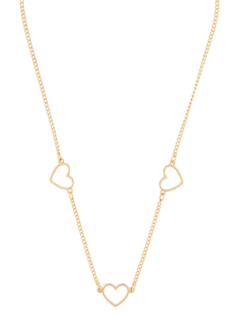 Heart Station Necklace | Pendant necklaces | Accessorize UK