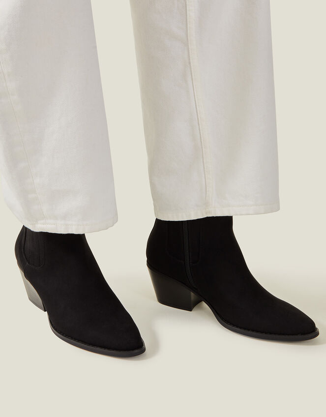 Western Boots, Black (BLACK), large
