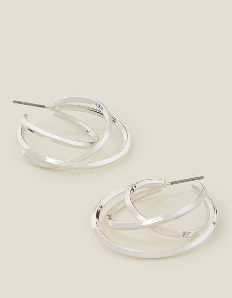 Layered Hoop Earrings, , large