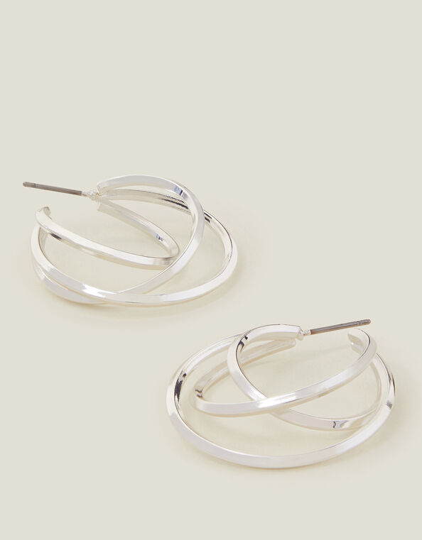 Layered Hoop Earrings, , large