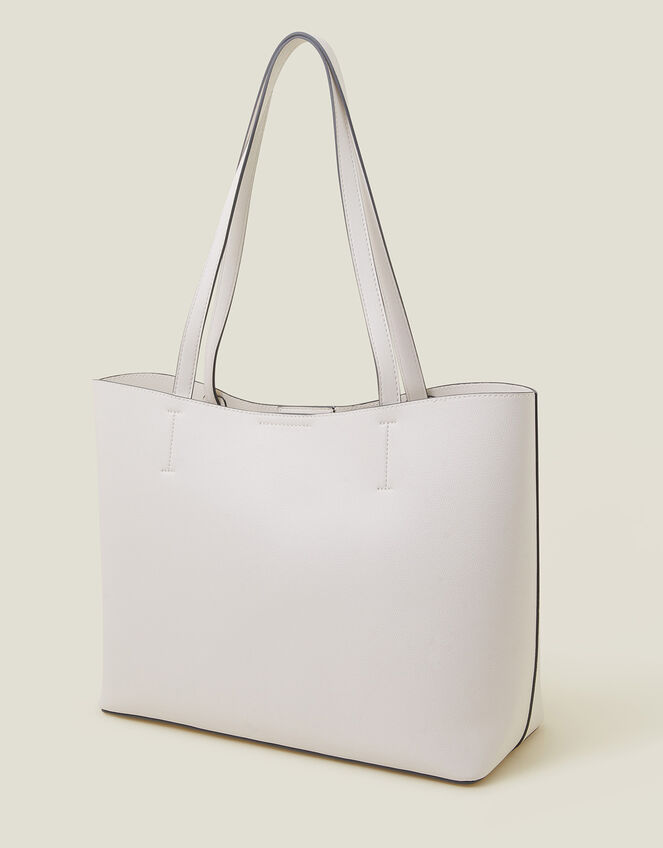 Leo Tote Bag, White (WHITE), large