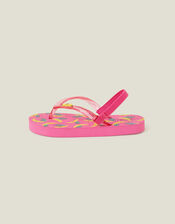 Girls Banana Flip Flops, Pink (PINK), large