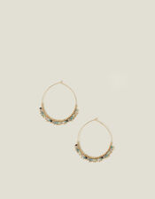 Tiny Bead Hoop Earrings, , large